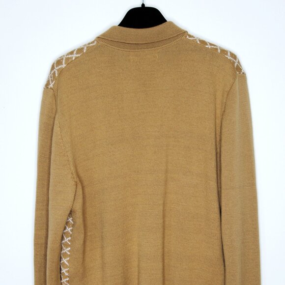 BNWT SS24 ERNEST W. BAKER QUILTED BOUCLE POLO CARDIGAN L - Picture 3 of 11